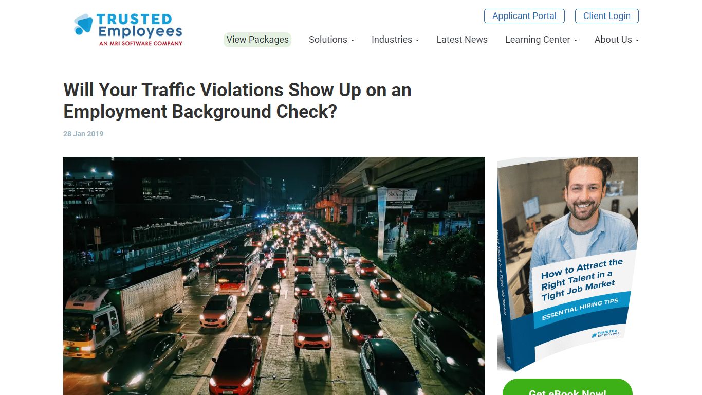 Will Your Traffic Violations Show Up on an Employment Background Check?